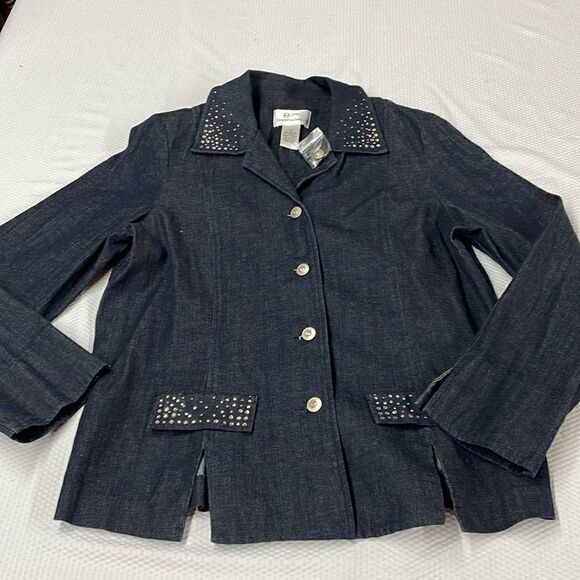 NWT 2 piece Da-Rue for Draper’s & Damon’s Denim pants & jacket Size 14 - Picture 2 of 14